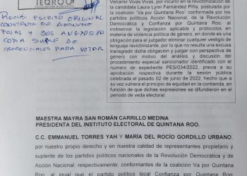Denuncia PAN y PRD al magistrado Víctor Vivas ante el IEQROO