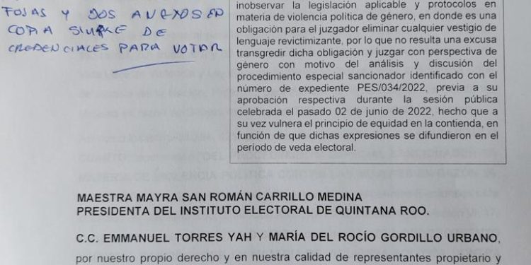Denuncia PAN y PRD al magistrado Víctor Vivas ante el IEQROO