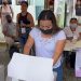 Silvia Dzul Sánchez emitió su voto en la cabecera municipal de Tulum