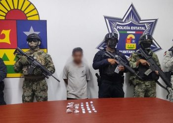 Detienen a sujeto por posesión de presunta droga