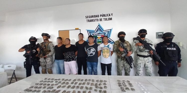 Detienen a 5 hombres en distintos operativos en Tulum