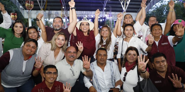 La gente decidió por el cambio verdadero; agradece Mara Lezama en Tulum