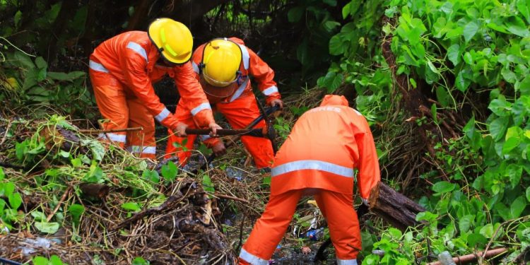 Protección Civil refuerza accciones ante las lluvias registradas por la Onda Tropical Número 6 en Isla Mujeres