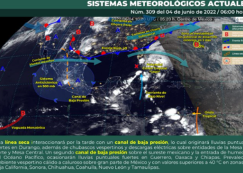 Prevén chubascos en Quintana Roo; el ciclón tropical «Uno» continúa alejándose del país