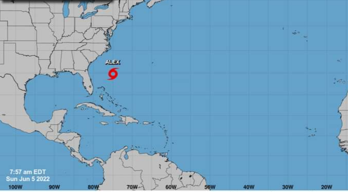 Se forma la tormenta tropical Alex en el Atlántico; no representa riesgos para Quintana Roo