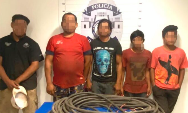 Aseguran a cinco personas acusadas de daños a la CFE en Cancún