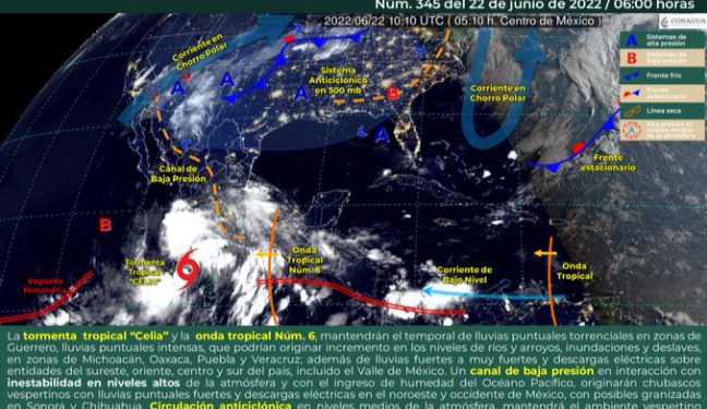 Prevén intervalos de chubascos y temperaturas altas para Quintana Roo