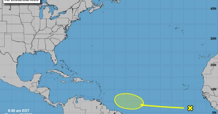 Se prevé zona de inestabilidad frente a las costas de África
