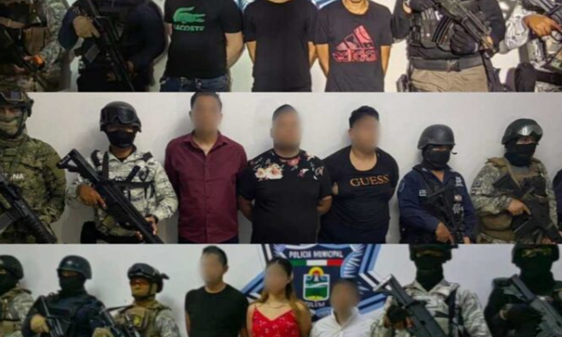 Aseguran a grupo de narcomenudistas y casi 300 dosis de drogas en Tulum