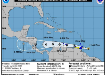Continúa su trayectoria rumbo a Centroamérica potencial ciclón tropical «Dos»