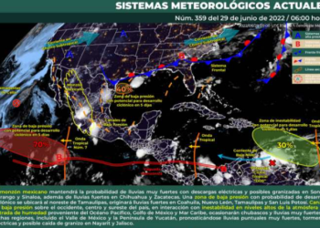 Pronostican tormentas eléctricas para Quintana Roo