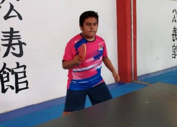 Alan Euan García, atleta de Tenis de Mesa entrena desde la capital del estado, para los Nacionales CONADE 2022