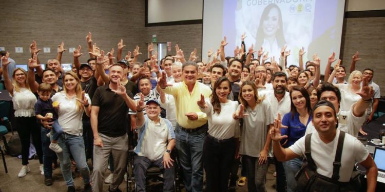 Confía Laura Fernández en tendencia favorable para la coalición “Va por Quintana Roo”