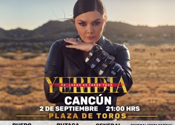 Yuridia en Cancún, la coach de ‘La Voz llega con ‘Pa’ luego es tarde tour’ a la Plaza de Toros