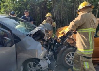 Trágico accidente deja 5 heridos y un muerto en la carretera Cancún – Mérida