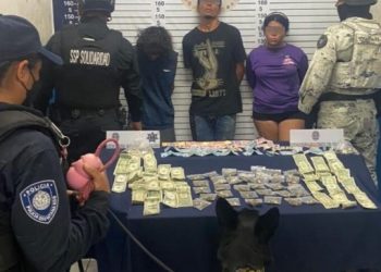 Aseguran a tres presuntos narcomenudistas en Playa del Carmen