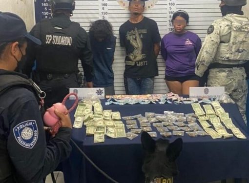 Aseguran a tres presuntos narcomenudistas en Playa del Carmen