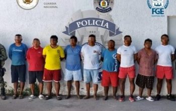 Aseguran a 9 sujetos en Costa Mujeres por posesión de droga