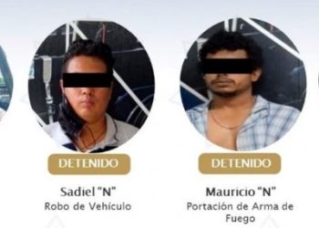Aseguran a cinco sujetos por diferentes delitos en Tabasco