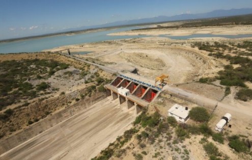 La presa Cerro Prieto se encuentra prácticamente vacía