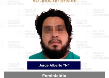 Obtiene FGE sentencia condenatoria por feminicidio: 50 años de prisión contra responsable