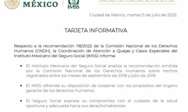 IMSS comete error catastrófico que termina dañando a una mujer de por vida