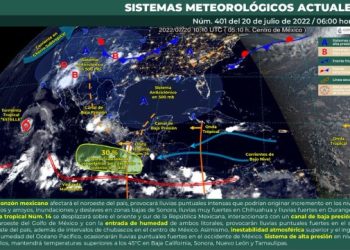 Prevén un día caluroso con probabilidad de lluvias aisladas en Quintana Roo