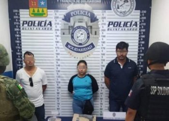 Aseguran a tres personas con armamento en Playa del Carmen