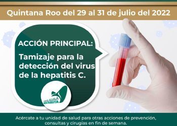 Realizará IMSS Quintana Roo detecciones de Hepatitis C este fin de semana