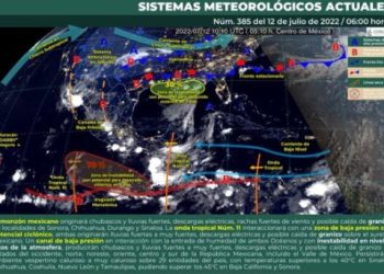 Prevén intervalos de chubascos con cielo nublado para Quintana Roo