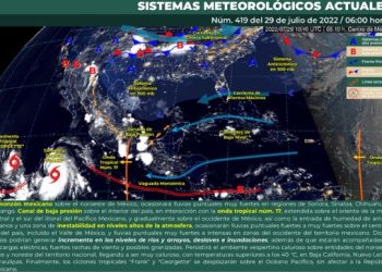 Persisten las temperaturas altas y chubascos con lluvias en Quintana Roo