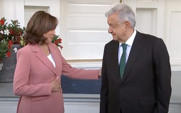 AMLO se reúne con la vicepresidenta de Estados Unidos, Kamala Harris