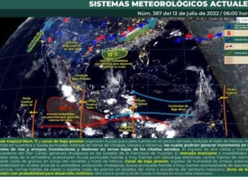 Prevén intervalos de chubascos en Quintana Roo