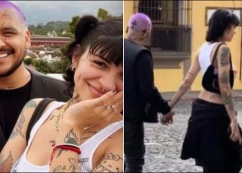 Se desatan las críticas al captar a  Christian Nodal diciéndole «Te amo» a Cazzu