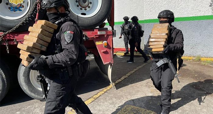 Decomisan toneladas de cocaína colombiana en la CDMX