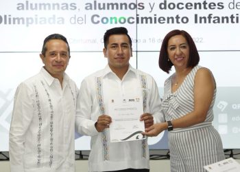 Premia Carlos Joaquín el esfuerzo y talento de las y los ganadores de la Olimpiada del Conocimiento Infantil 2022