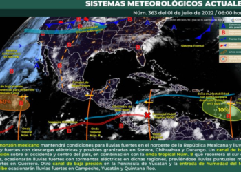 Prevén lluvias fuertes para el Estado