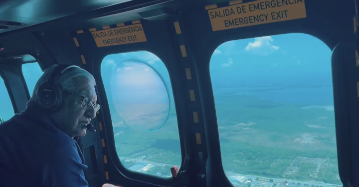 AMLO afirma que el tramo Mérida – Cancún del Tren Maya tiene un avance del 50%