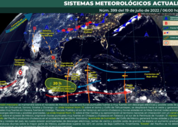 Prevén temperaturas altas con chubascos y descargas eléctricas en Quintana Roo