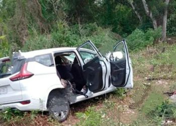 Reportan cuatro personas fallecidas en la carretera Celestún-Kinchil en Yucatán