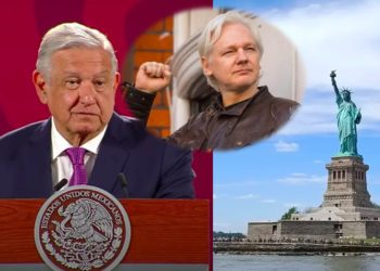 AMLO promueve quitar la Estatua de la Libertad ante la situación que enfrenta Julian Assange