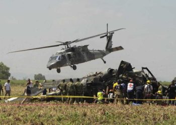 FGR indaga las causas del desplome del helicóptero de Marina