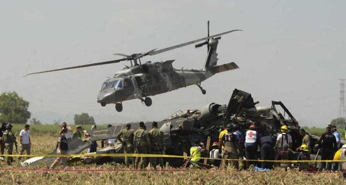 FGR indaga las causas del desplome del helicóptero de Marina