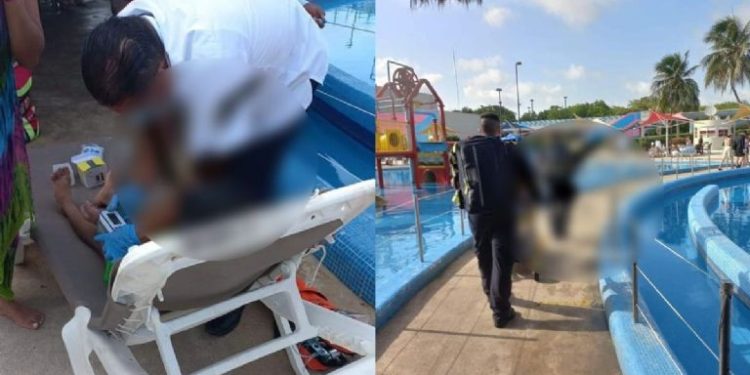 Niño de 8 años se electrocuta en una de las albercas de Ventura Park