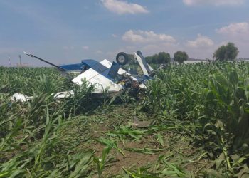 Cae aeronave en el Aeropuerto de Querétaro
