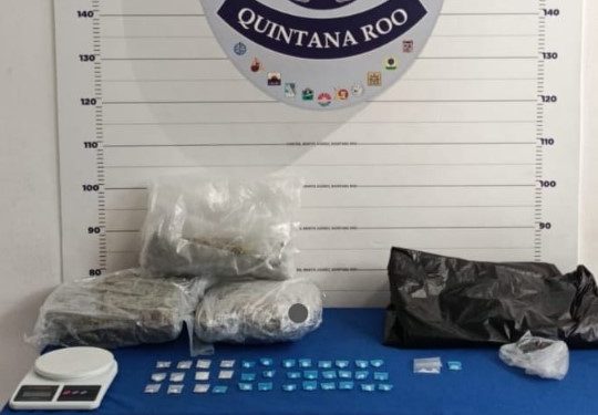 Aseguran estupefacientes durante cateo a una casa en Cancún