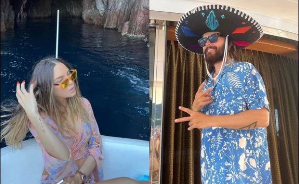Belinda vacaciona junto al actor y vocalista de la banda 30 Seconds to Mars Jared Leto