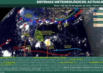 Prevén lluvias fuertes en Quintana Roo a causa de la onda tropical núm. 23