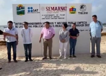 Incrementan herramientas para la recolección de sargazo en Tulum