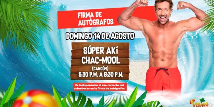 Gabriel Soto anuncia su firma de autógrafos en Cancún